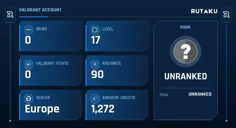 UNRANKED - 17 LVL - 0 SKIN