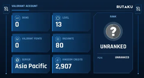 UNRANKED - 13 LVL - 0 SKIN
