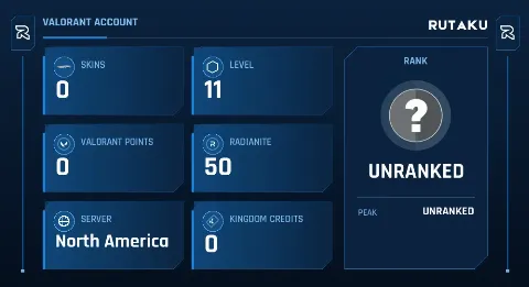 UNRANKED - 11 LVL - 0 SKIN