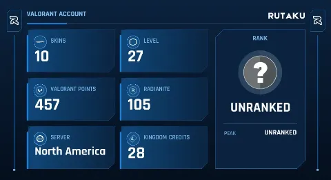 UNRANKED - 27 LVL - 10 SKIN